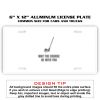 6 X 12 Full Size Aluminum License Plate for Cars and Trucks  Thumbnail