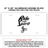 6 X 12 Full Size Aluminum License Plate for Cars and Trucks  Thumbnail