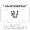 6 X 12 Full Size Aluminum License Plate for Cars and Trucks  Thumbnail
