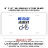 6 X 12 Full Size Aluminum License Plate for Cars and Trucks  Thumbnail