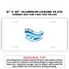 6 X 12 Full Size Aluminum License Plate for Cars and Trucks  Thumbnail