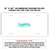 6 X 12 Full Size Aluminum License Plate for Cars and Trucks  Thumbnail