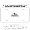 6 X 12 Full Size Aluminum License Plate for Cars and Trucks  Thumbnail