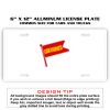 6 X 12 Full Size Aluminum License Plate for Cars and Trucks  Thumbnail