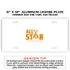 6 X 12 Full Size Aluminum License Plate for Cars and Trucks  Thumbnail