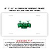 6 X 12 Full Size Aluminum License Plate for Cars and Trucks  Thumbnail