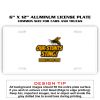 6 X 12 Full Size Aluminum License Plate for Cars and Trucks  Thumbnail
