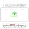 6 X 12 Full Size Aluminum License Plate for Cars and Trucks  Thumbnail