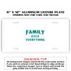 6 X 12 Full Size Aluminum License Plate for Cars and Trucks  Thumbnail