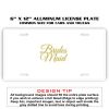 6 X 12 Full Size Aluminum License Plate for Cars and Trucks  Thumbnail