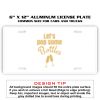 6 X 12 Full Size Aluminum License Plate for Cars and Trucks  Thumbnail