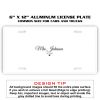 6 X 12 Full Size Aluminum License Plate for Cars and Trucks  Thumbnail