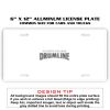 6 X 12 Full Size Aluminum License Plate for Cars and Trucks  Thumbnail