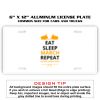 6 X 12 Full Size Aluminum License Plate for Cars and Trucks  Thumbnail