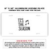 6 X 12 Full Size Aluminum License Plate for Cars and Trucks  Thumbnail
