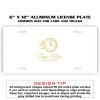 6 X 12 Full Size Aluminum License Plate for Cars and Trucks  Thumbnail