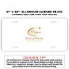 6 X 12 Full Size Aluminum License Plate for Cars and Trucks  Thumbnail