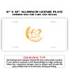 6 X 12 Full Size Aluminum License Plate for Cars and Trucks  Thumbnail