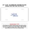 6 X 12 Full Size Aluminum License Plate for Cars and Trucks  Thumbnail
