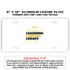 6 X 12 Full Size Aluminum License Plate for Cars and Trucks  Thumbnail