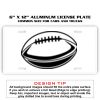 6 X 12 Full Size Aluminum License Plate for Cars and Trucks  Thumbnail