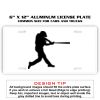 6 X 12 Full Size Aluminum License Plate for Cars and Trucks  Thumbnail