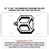 6 X 12 Full Size Aluminum License Plate for Cars and Trucks  Thumbnail