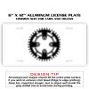 6 X 12 Full Size Aluminum License Plate for Cars and Trucks  Thumbnail