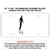 6 X 12 Full Size Aluminum License Plate for Cars and Trucks  Thumbnail