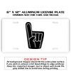 6 X 12 Full Size Aluminum License Plate for Cars and Trucks  Thumbnail