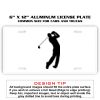 6 X 12 Full Size Aluminum License Plate for Cars and Trucks  Thumbnail