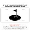 6 X 12 Full Size Aluminum License Plate for Cars and Trucks  Thumbnail