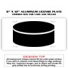 6 X 12 Full Size Aluminum License Plate for Cars and Trucks  Thumbnail