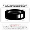 6 X 12 Full Size Aluminum License Plate for Cars and Trucks  Thumbnail