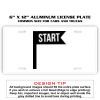 6 X 12 Full Size Aluminum License Plate for Cars and Trucks  Thumbnail