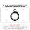 6 X 12 Full Size Aluminum License Plate for Cars and Trucks  Thumbnail