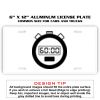 6 X 12 Full Size Aluminum License Plate for Cars and Trucks  Thumbnail