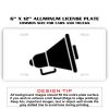 6 X 12 Full Size Aluminum License Plate for Cars and Trucks  Thumbnail