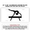 6 X 12 Full Size Aluminum License Plate for Cars and Trucks  Thumbnail