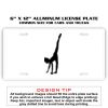 6 X 12 Full Size Aluminum License Plate for Cars and Trucks  Thumbnail