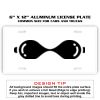 6 X 12 Full Size Aluminum License Plate for Cars and Trucks  Thumbnail