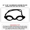 6 X 12 Full Size Aluminum License Plate for Cars and Trucks  Thumbnail