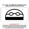 6 X 12 Full Size Aluminum License Plate for Cars and Trucks  Thumbnail