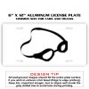 6 X 12 Full Size Aluminum License Plate for Cars and Trucks  Thumbnail