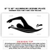 6 X 12 Full Size Aluminum License Plate for Cars and Trucks  Thumbnail