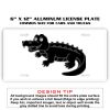 6 X 12 Full Size Aluminum License Plate for Cars and Trucks  Thumbnail