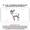 6 X 12 Full Size Aluminum License Plate for Cars and Trucks  Thumbnail