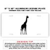 6 X 12 Full Size Aluminum License Plate for Cars and Trucks  Thumbnail