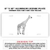 6 X 12 Full Size Aluminum License Plate for Cars and Trucks  Thumbnail