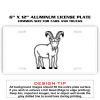 6 X 12 Full Size Aluminum License Plate for Cars and Trucks  Thumbnail
